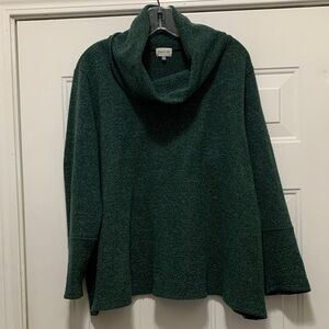 Size like 2XP Green Cowl Neck Sweater/Heavy Fabric